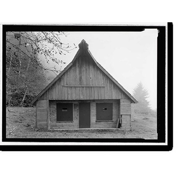 Historic Print, Radar Station B-71, Operations Building, Coastal Drive, Klamath vicinity, Del Norte County, CA - 2, 18" x 24"