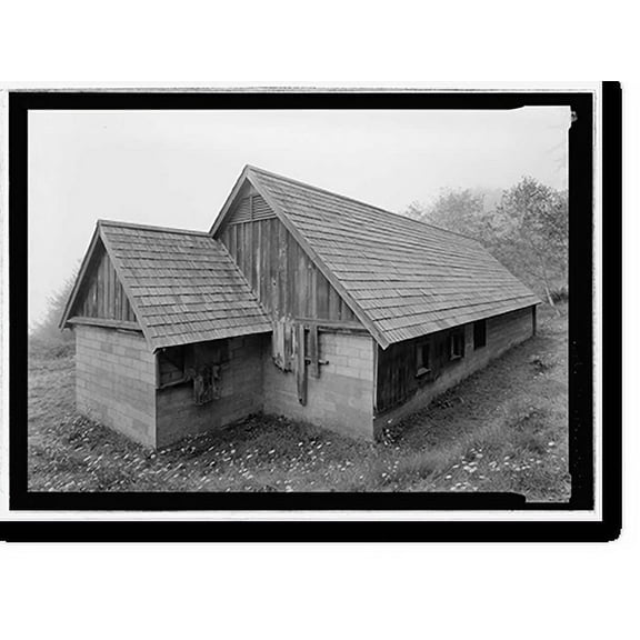 Historic Print, Radar Station B-71, Operations Building, Coastal Drive, Klamath vicinity, Del Norte County, CA - 4, 18" x 24"