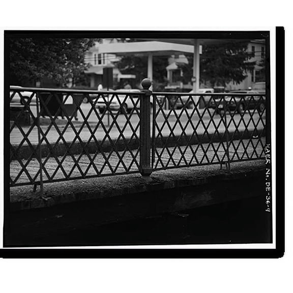 Historic Print, Railroad Avenue Bridge, Spanning Mispillion River on Church Street, Milford, Sussex County, DE - 4, 18" x 24"