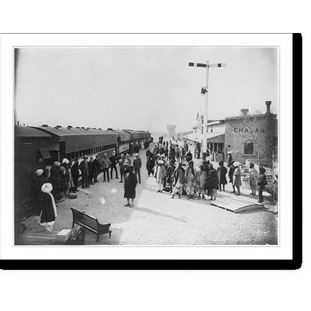 Historic Print, Railway station at Chaman, near Kojak Tunnel, 16" x 20