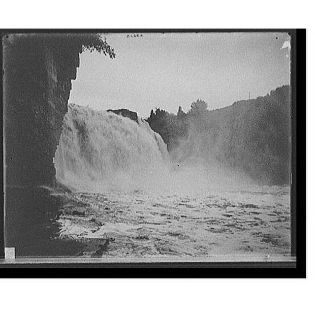 Historic Print, [Rainbow Falls, near view, Ausable Chasm, N.Y.], 16" x