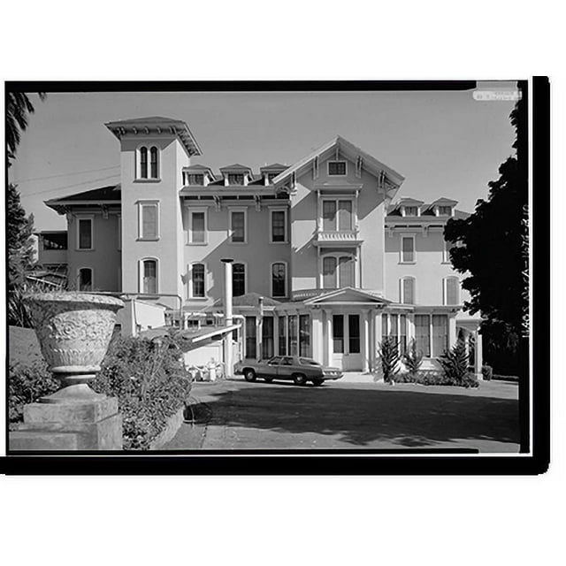 Historic Print, Ralston Hall, Ralston Avenue, Belmont, San Mateo County