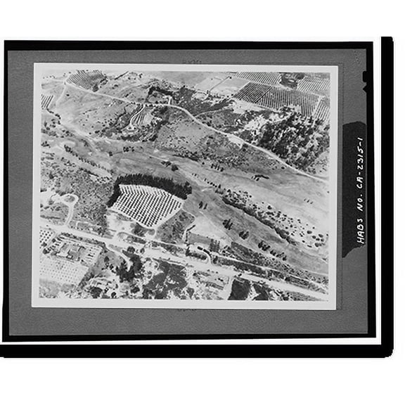 Historic Print, Rancho Santa Fe, Rancho Santa Fe, San Diego County, CA, 16" x 20"