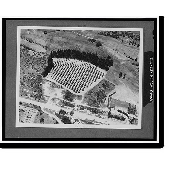 Historic Print, Rancho Santa Fe, Rancho Santa Fe, San Diego County, CA - 2, 18" x 24"