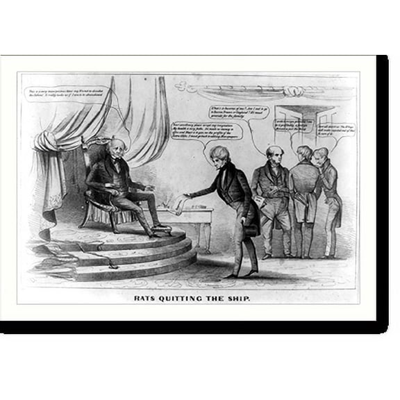 Historic Print, Rats quitting the ship, 16" x 20"