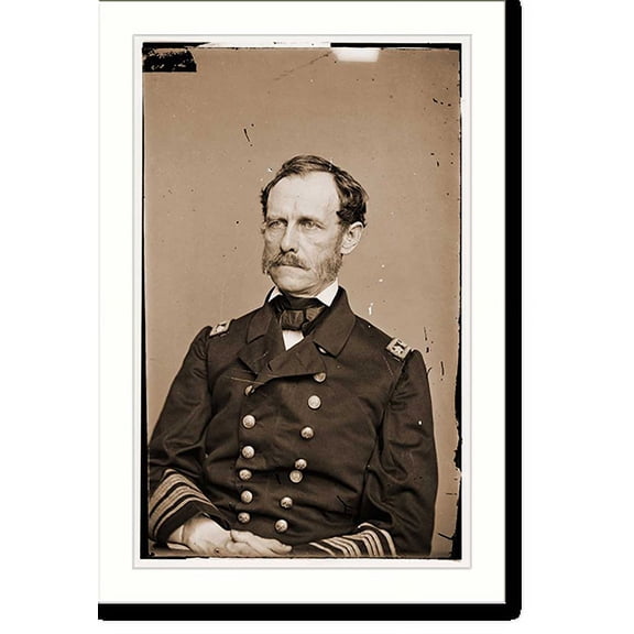 Historic Print, Rear Adm. J.A. Dahlgren U.S.N., 16" x 20"