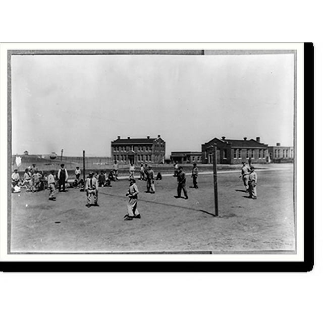 Historic Print, Recreation (volleyball). Pauls Valley Training School. See 48334842. Location