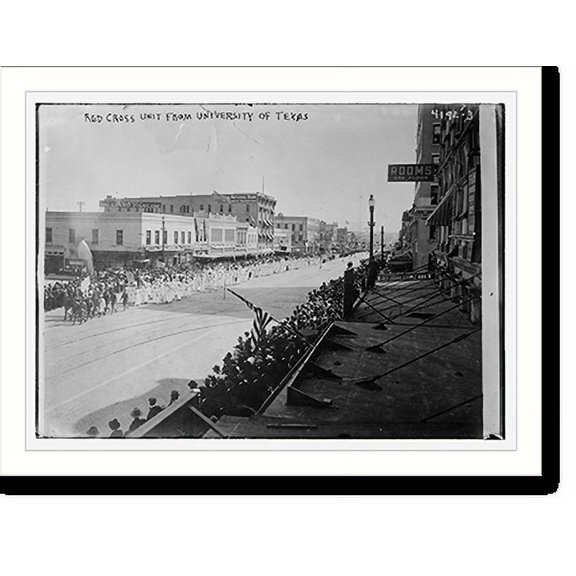 Historic Print, Red Cross unit from U. of Tex., 16" x 20"