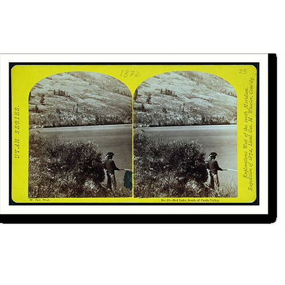 Historic Print, Red Lake south of Castle Valley., 16" x 20"