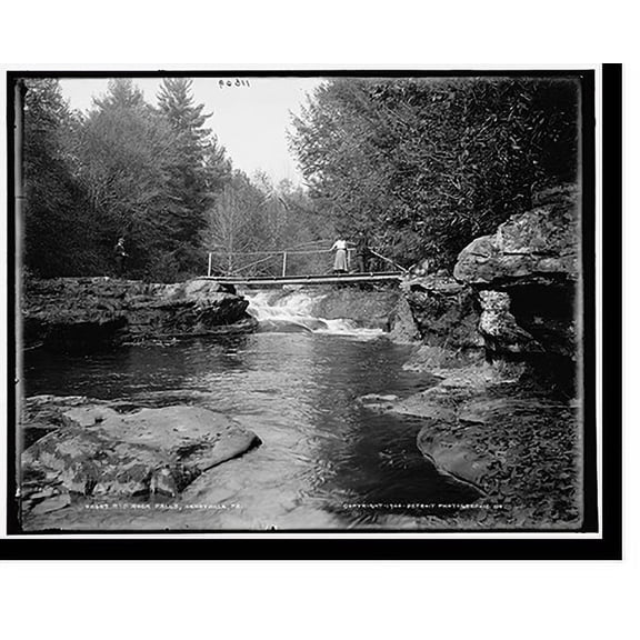 Historic Print, Red Rock Falls, Henryville, Pa., 18" x 24"