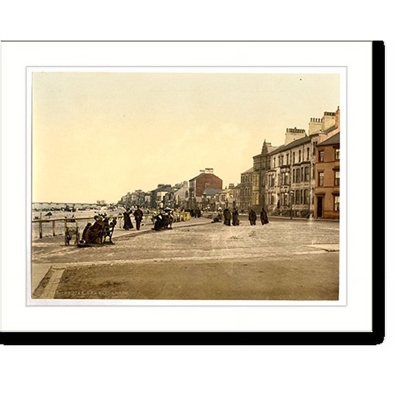Historic Print, Redcar the esplanade Yorkshire England, 18" x 24"