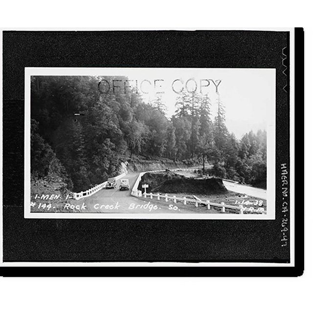 Historic Print, Redwood National & State Parks Roads, California coast