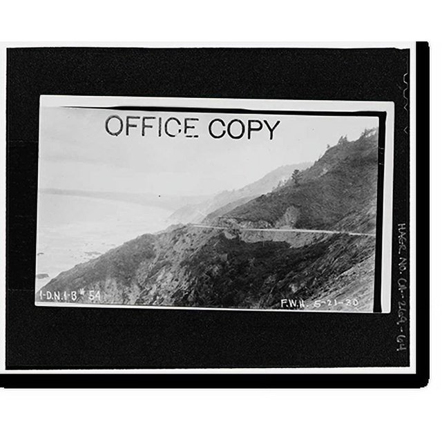 Historic Print, Redwood National & State Parks Roads, California coast