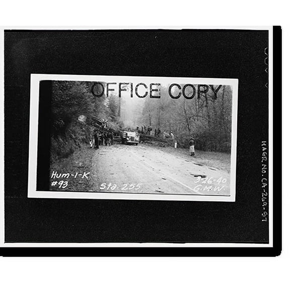 Historic Print, Redwood National & State Parks Roads, California coast from Crescent City to Trinidad, Crescent City, Del Norte County, CA - 57, 16" x 20"