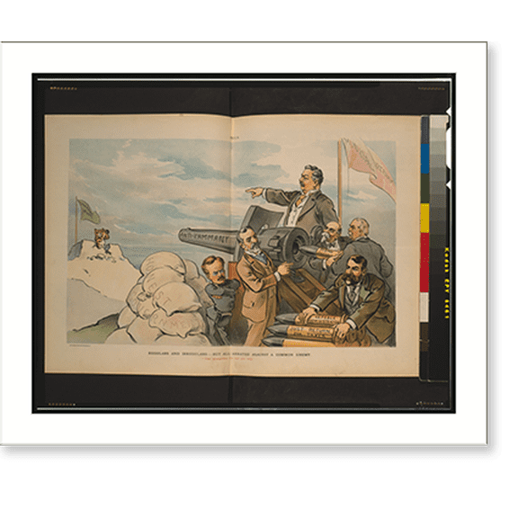 Historic Print, Regulars and irregulars. but all arrayed against a common enemy. That ammunition fits our gun only".J. Ottmann Lith. Co., N.Y. ; Keppler.", 16" x 20"