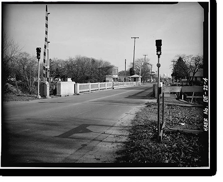 Historic Print, Rehoboth Avenue Bridge, State Route 1A (Rehoboth Avenue) over Lewes & Reho