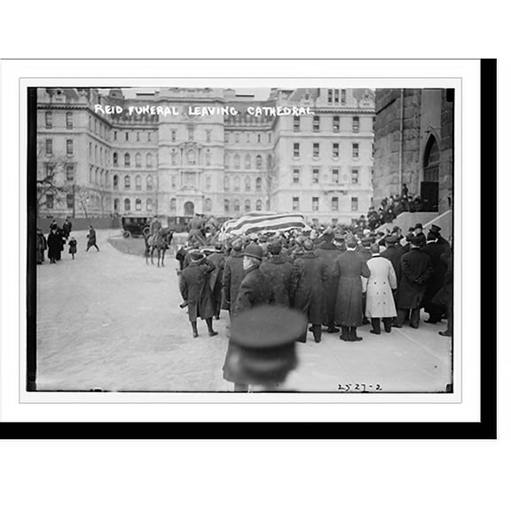 Historic Print, Reid funeral leaving Cathedral, 18" x 24"
