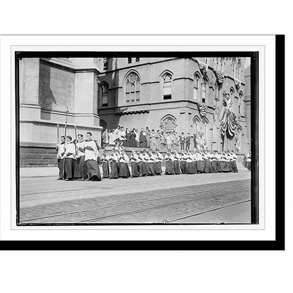 Historic Print, Religious marchers in parade, New York, 18" x 24"