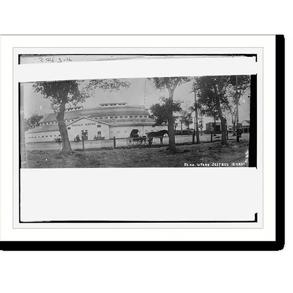 Historic Print, Reno where Jeffries is Training, 16" x 20"