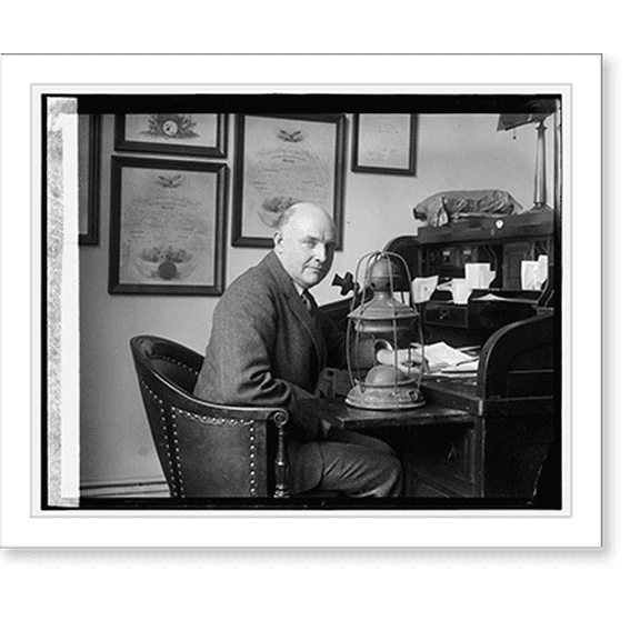 Historic Print, Rep. Wm. R. Coyle with ship lamp, 1/13/26, 18" x 24"