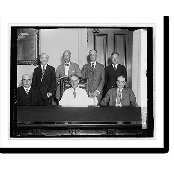 Historic Print, Reparations Commission with Stevenson, 6/25/29, 16" x 20"