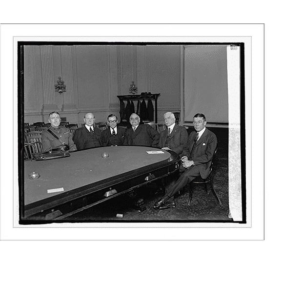 Historic Print, Representatives of Army & Navy Depts. before Aircraft Comm., 2/18/25, 16" x 20"