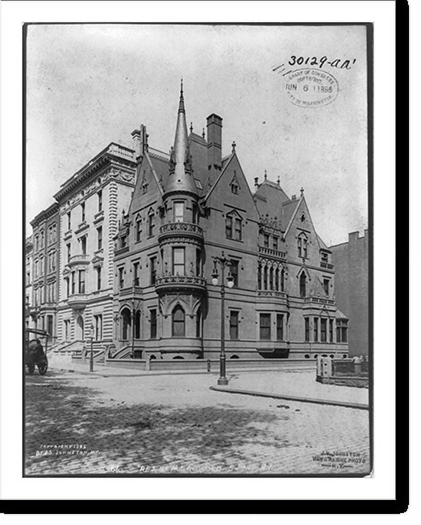 Historic Print, Residence of Mr. Griswald, 5th Ave., New York City, 16