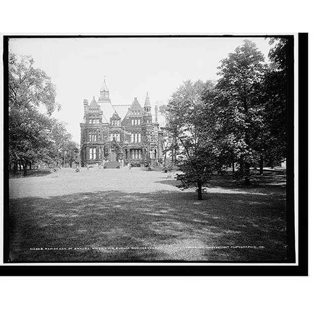 Historic Print, Residence of Samuel Andrews, Euclid Ave., Cleveland, 16" x 20"
