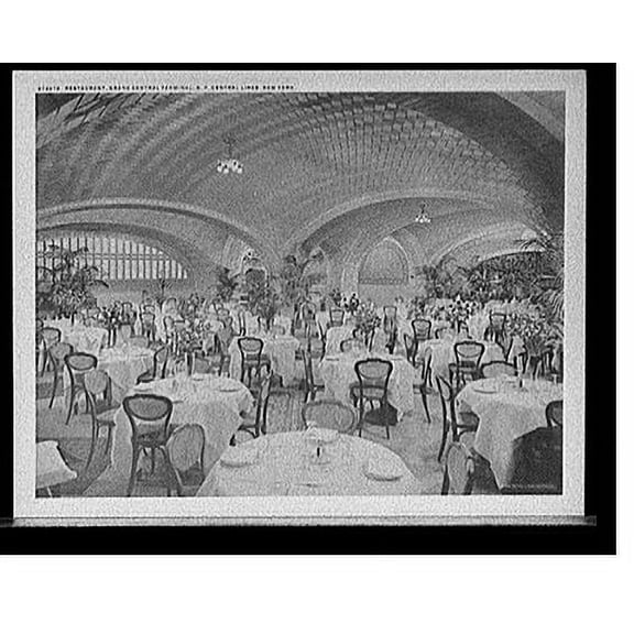Historic Print, Restaurant, Grand Central Terminal, N.Y. Central Lines, New York, 18" x 24"