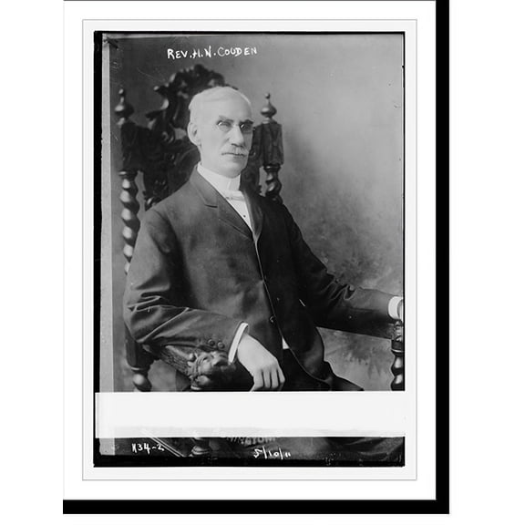 Historic Print, Rev. H.N. Couden, 16" x 20"