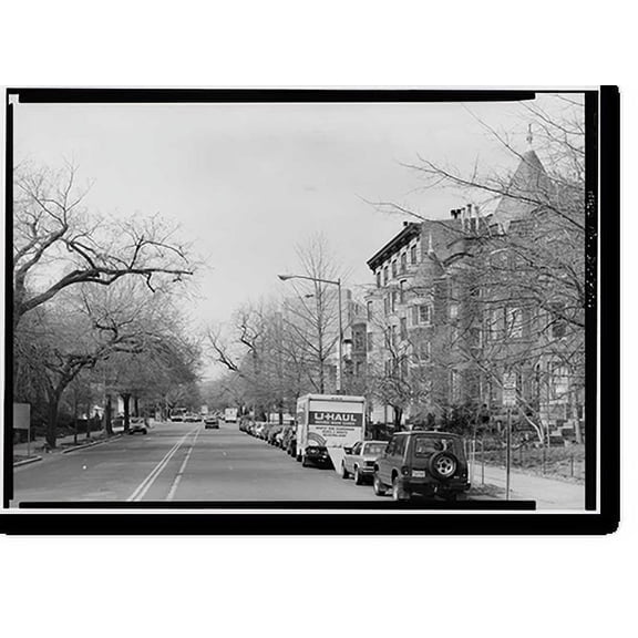 Historic Print, Rhode Island Avenue, Washington, District of Columbia, DC - 6, 16" x 20"