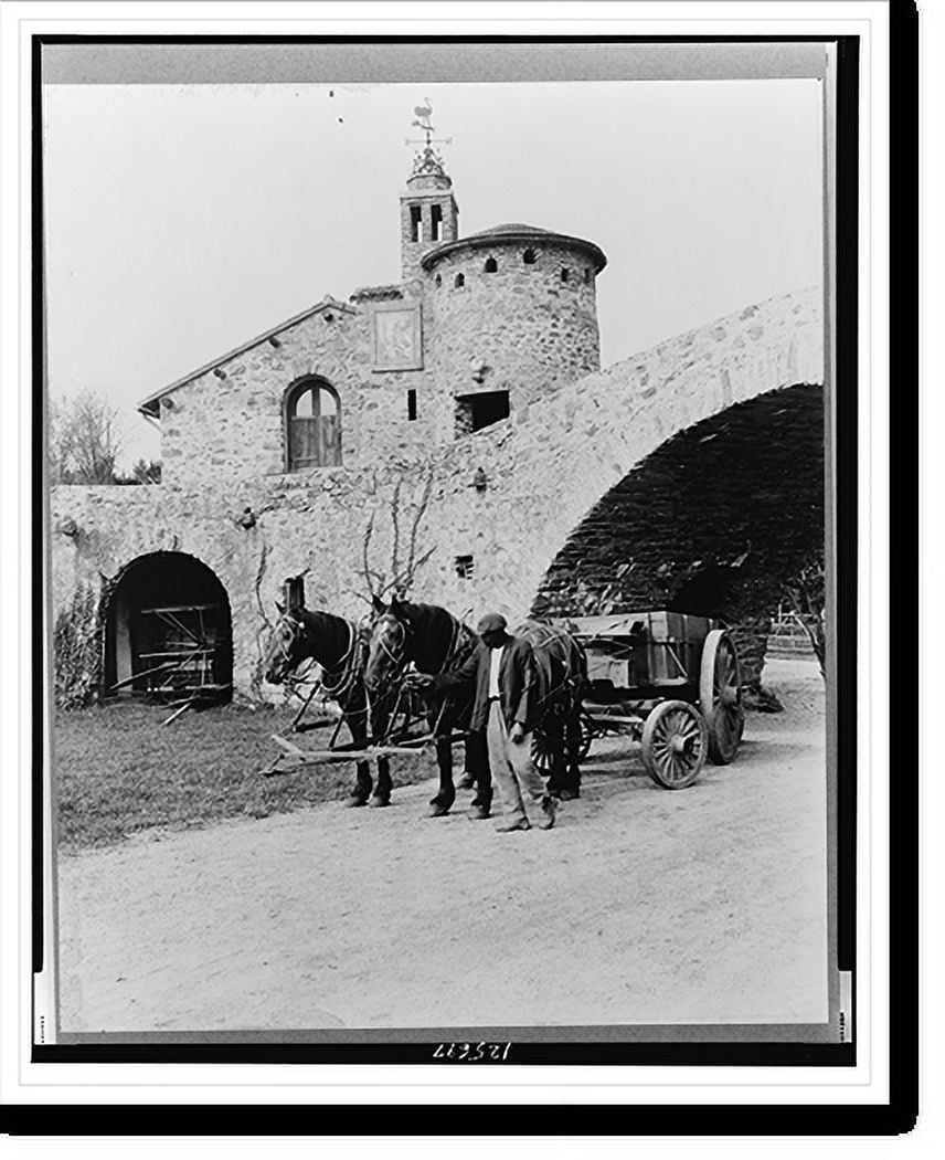 Historic Print, Rhode Island, Newport. A.C. James home, Suprise Valley