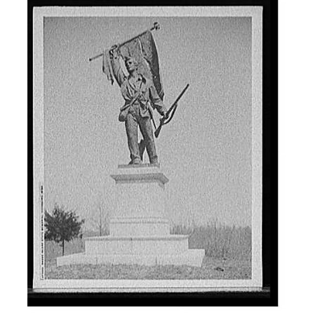 Historic Print, Rhode Island State memorial, Vicksburg, Miss., 16" x 20