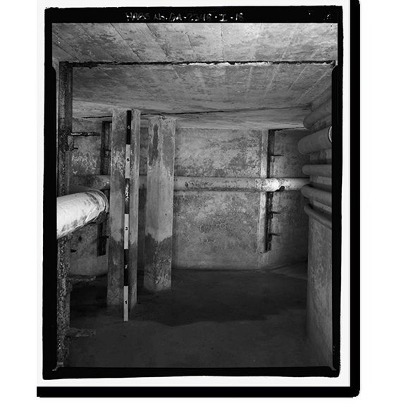 Historic Print, Richmond Hill Plantation, Laboratory-Powerhouse & Chimney, East of Richmond Hill on Ford Neck Road, Richmond Hill, Bryan County, GA - 18, 18" x 24"