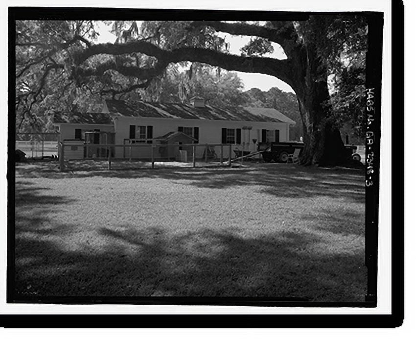 Historic Print, Richmond Hill Plantation, Stable/Garage, East of