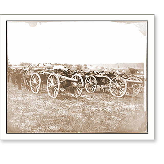 Historic Print, Richmond Va. vicinity. 20pdr. v Parrott rifled guns of