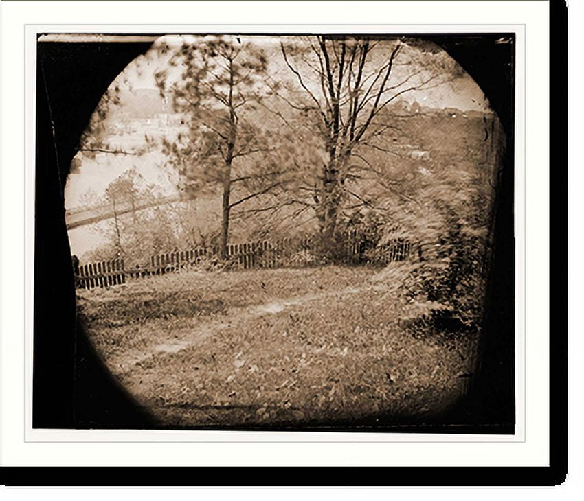 Historic Print, Richmond Virginia. View from Hollywood cemetery, 16" x
