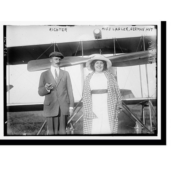 Historic Print, Richter; Miss Lagler, German Avt., 16" x 20"