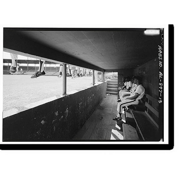 Historic Print, Rickwood Field, 1137 Second Avenue West, Birmingham, Jefferson County, AL - 13, 16" x 20"