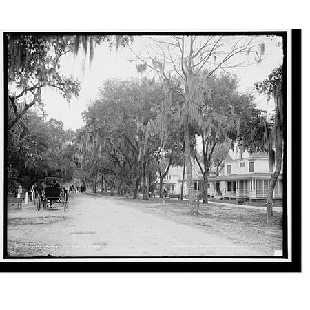 Historic Print, Ridgewood Avenue, Daytona, Fla., 18" x 24"