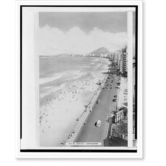 Historic Print, Rio de Janeiro - Copacabana - 2, 16" x 20"