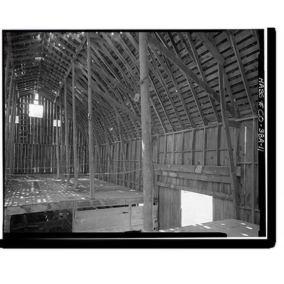 Historic Print, Ritter Ranch, Barn, Old Dolores Highway, Dolores vicinity, Montezuma County, CO - 11, 16" x 20"
