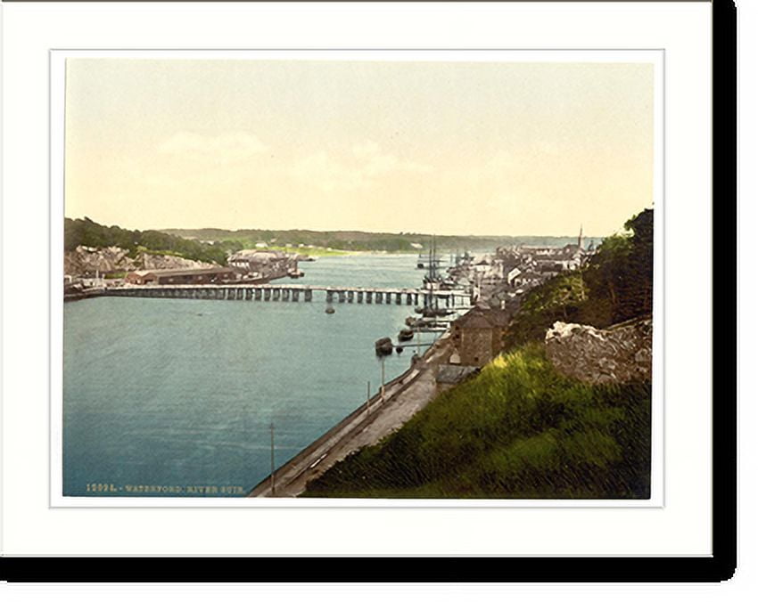 Historic Print, River Suir. Waterford. Co. Waterford Ireland, 16" x 20