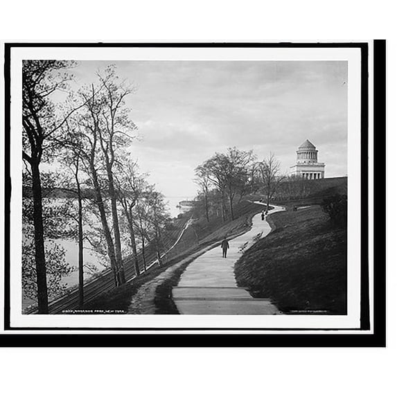 Historic Print, Riverside Park, New York, 16" x 20"