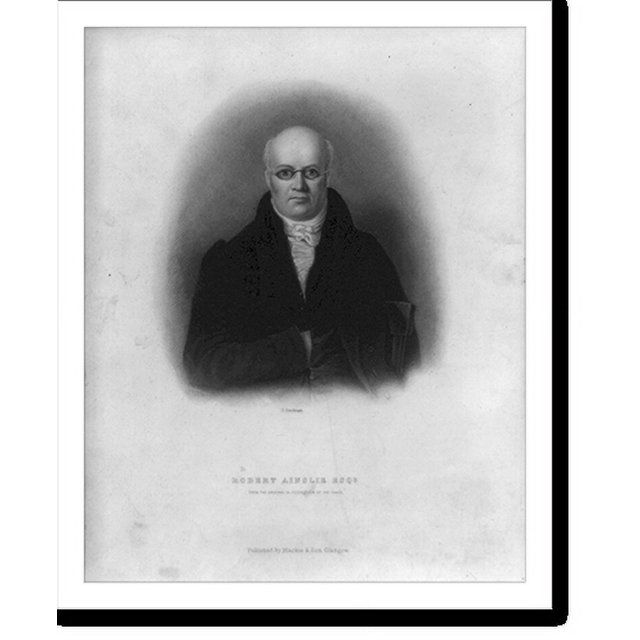 Historic Print, [Robert Ainslie, halflength portrait, facing front