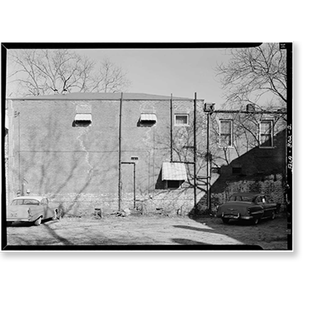 Historic Print, Robert S. Bunker House, 157 Monroe Street (moved to 201