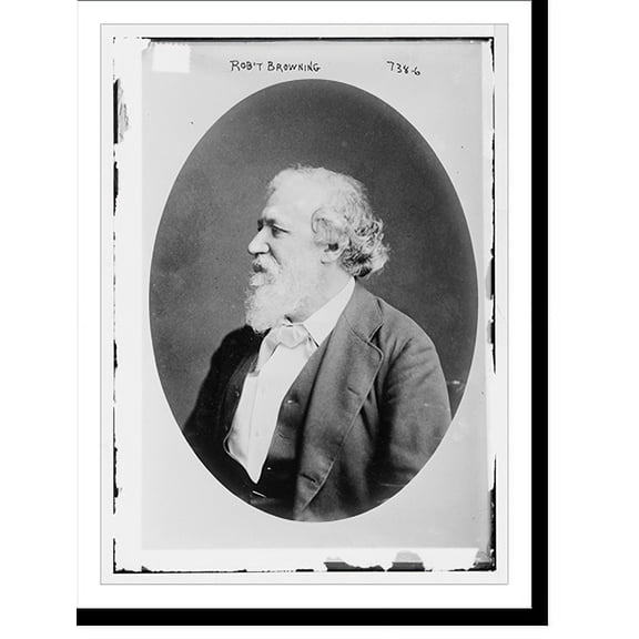 Historic Print, Robt. Browning, 18" x 24"