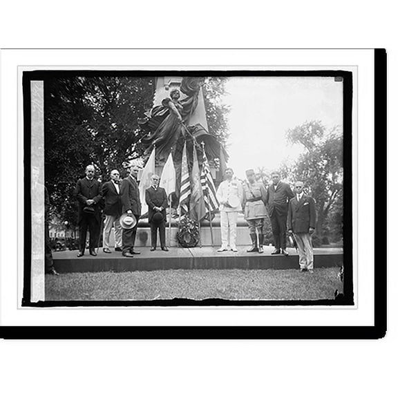 Historic Print, Rochambeau Statue, 7/1/24, 16" x 20"