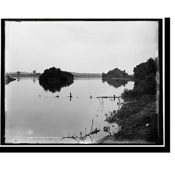 Historic Print, Rock River near Nelson, Ill., 16" x 20"