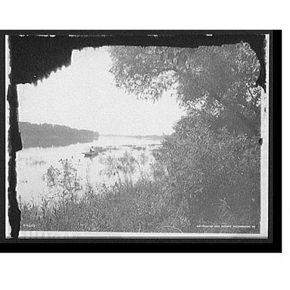 Historic Print, [Rock River, view near Dixon, Dixon, Ill.], 18" x 24"